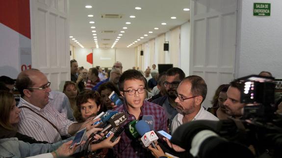 Errejón evita dar su apoyo a alguno de los aspirantes a dirigir Podemos en Málaga