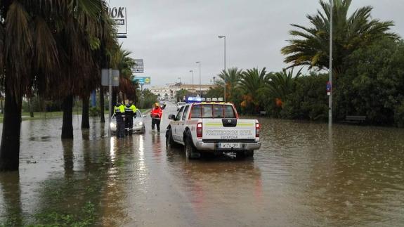 Estepona recibe en 72 horas más lluvia que en el resto de 2016