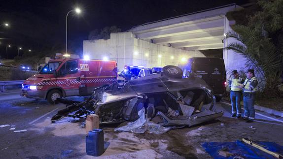 Un muerto en el accidente de tráfico ocurrido a la altura del centro comercial del Rincón