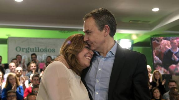 Zapatero lanza la candidatura de Susana Díaz al líderazgo del PSOE