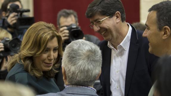 El Parlamento aprueba el Presupuesto andaluz para 2017 con el apoyo de PSOE y C's