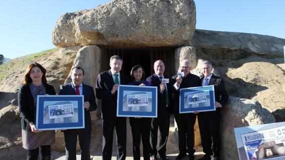 La ONCE dedica el primer cupón de 2017 a Los Dólmenes de Antequera