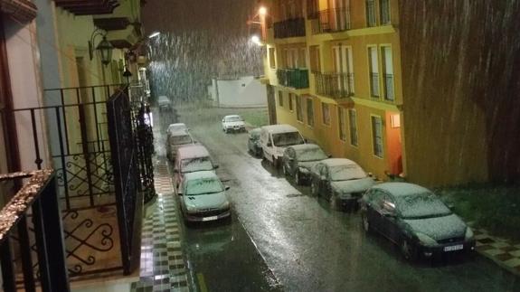 Histórica nevada en Alhaurín el Grande