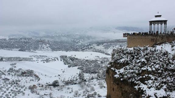 ¿Cuánta nieve ha caído en Ronda?