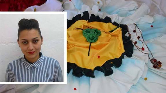 La malagueña Ana Castellano, finalista en el certamen de moda flamenca 'Emprende Lunares'