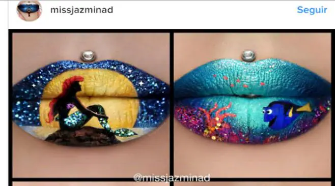 Jazmina Daniel, la increíble maquilladora que convierte los labios en obras de arte