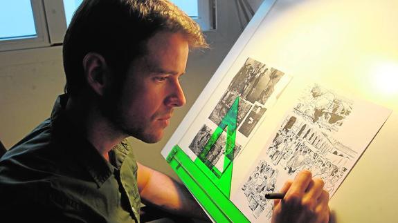 El bombardeo revive en el cómic