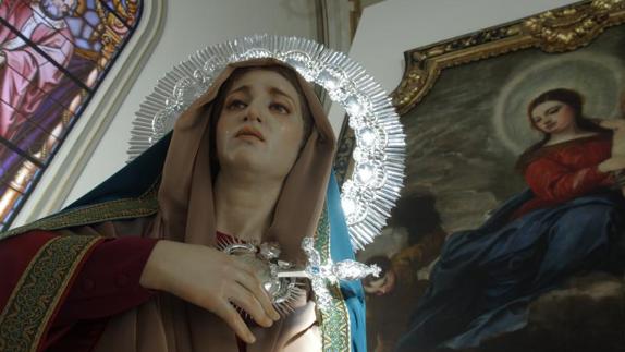 Presentada la nueva Virgen del colegio de Gamarra en Málaga