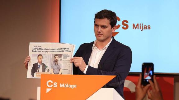 Albert Rivera: «No se puede tener a gente en política haciendo contrabando de concejales»