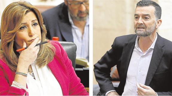 Susana Díaz ignora las críticas de la oposición y sigue sin defender su candidatura al PSOE