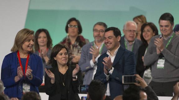 Moreno es reelegido presidente del PP-A con apoyo casi unánime y promete «ganar y gobernar»