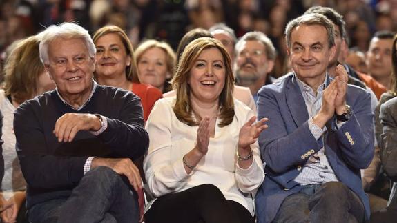 Susana Díaz se erige en la candidata de quienes quieren que el PSOE se «reencuentre»