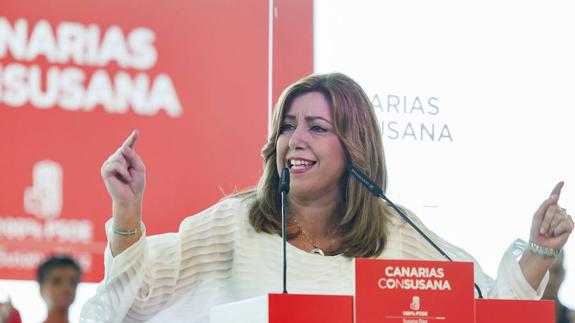 Susana Díaz: «Soy 100% del PSOE sin aditivos, pero el PSOE nunca será 100% mío»