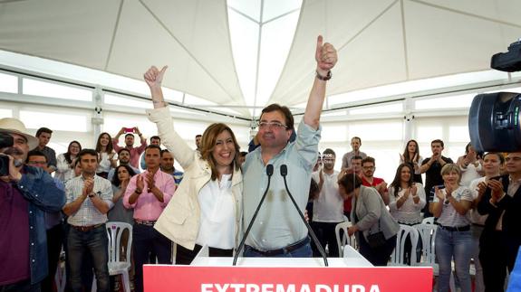 Susana Díaz busca garantizar en Andalucía su mayor apoyo para ganar las primarias