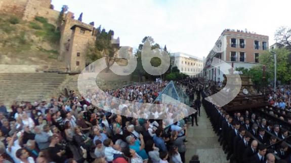 Foto 360º de la salida del Santo Sepulcro