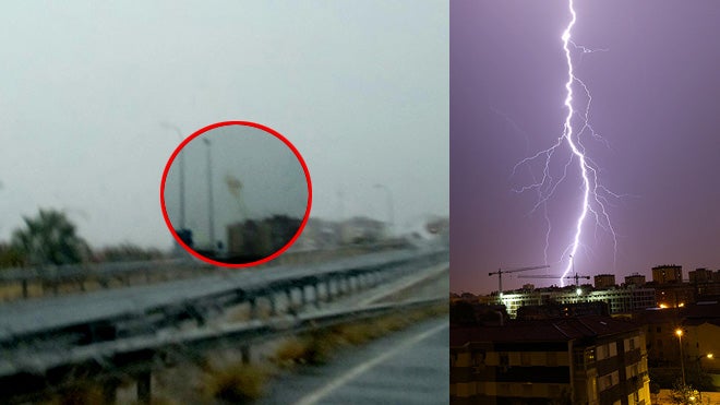 ¿Cayó un rayo este viernes por la mañana sobre Málaga?