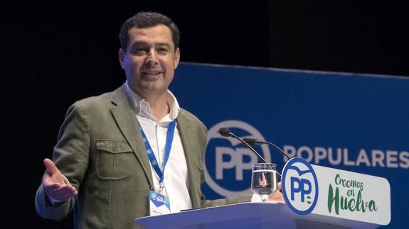 Juanma Moreno denuncia la «ralentización» de la Junta con la «presidencia vacante» de Díaz