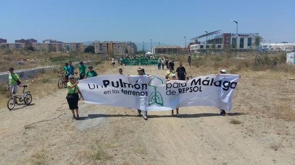 A dos ruedas por un pulmón verde para Málaga