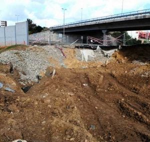 El PP critica la obra de Fomento en el colector del Acceso Norte