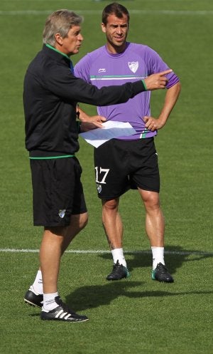 Mantener la intensidad todo el partido, prioridad mañana del Málaga