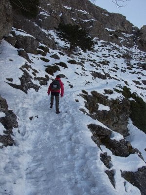 La ruta senderista de los neveros, un desafío para los excursionistas